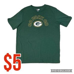 $5 item/Team apparel Green Bay Packer “Go pack Go” short sleeve mens XL